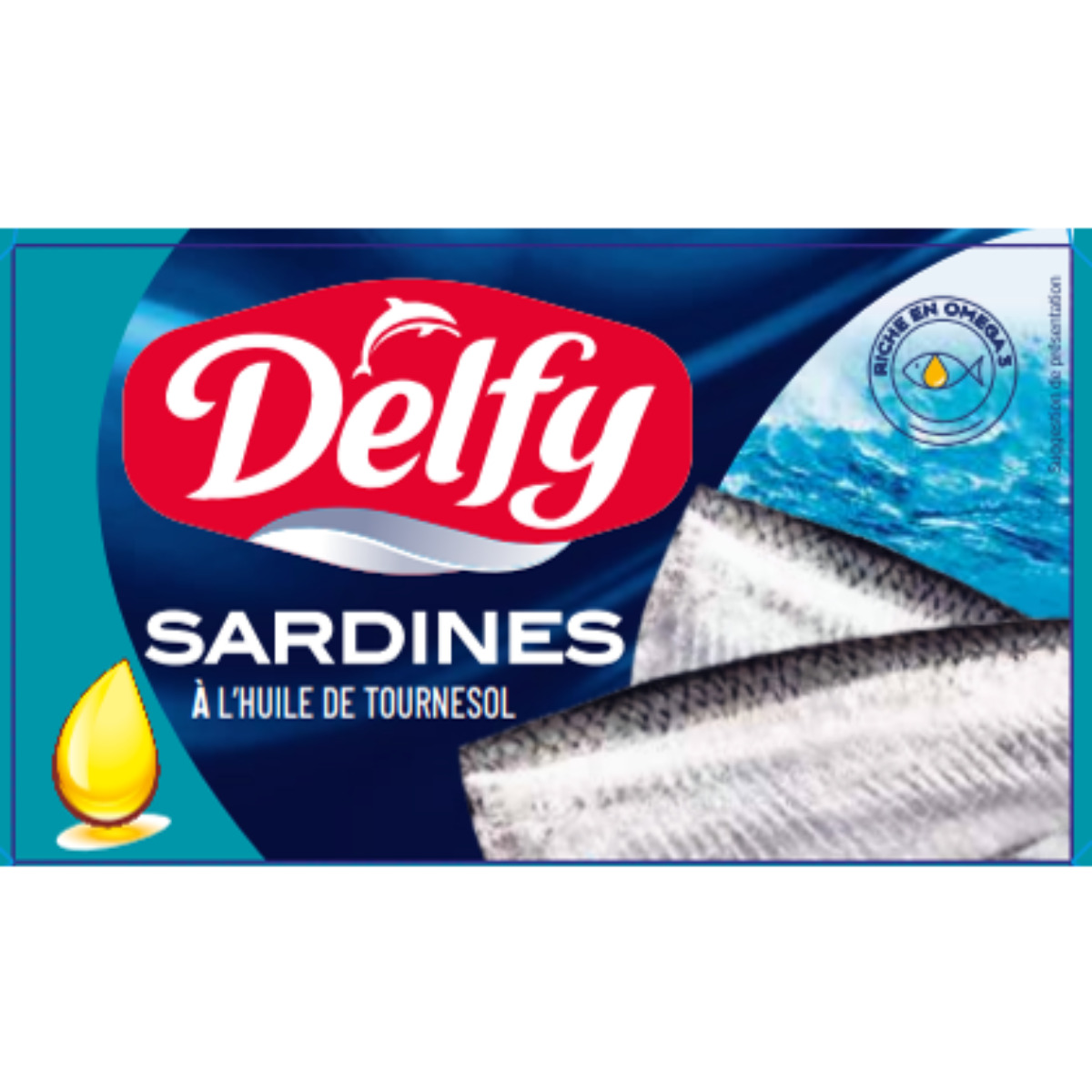 SARDINES à l'huile de tournesol - Boite 125G OF - DDM 13/10/2030