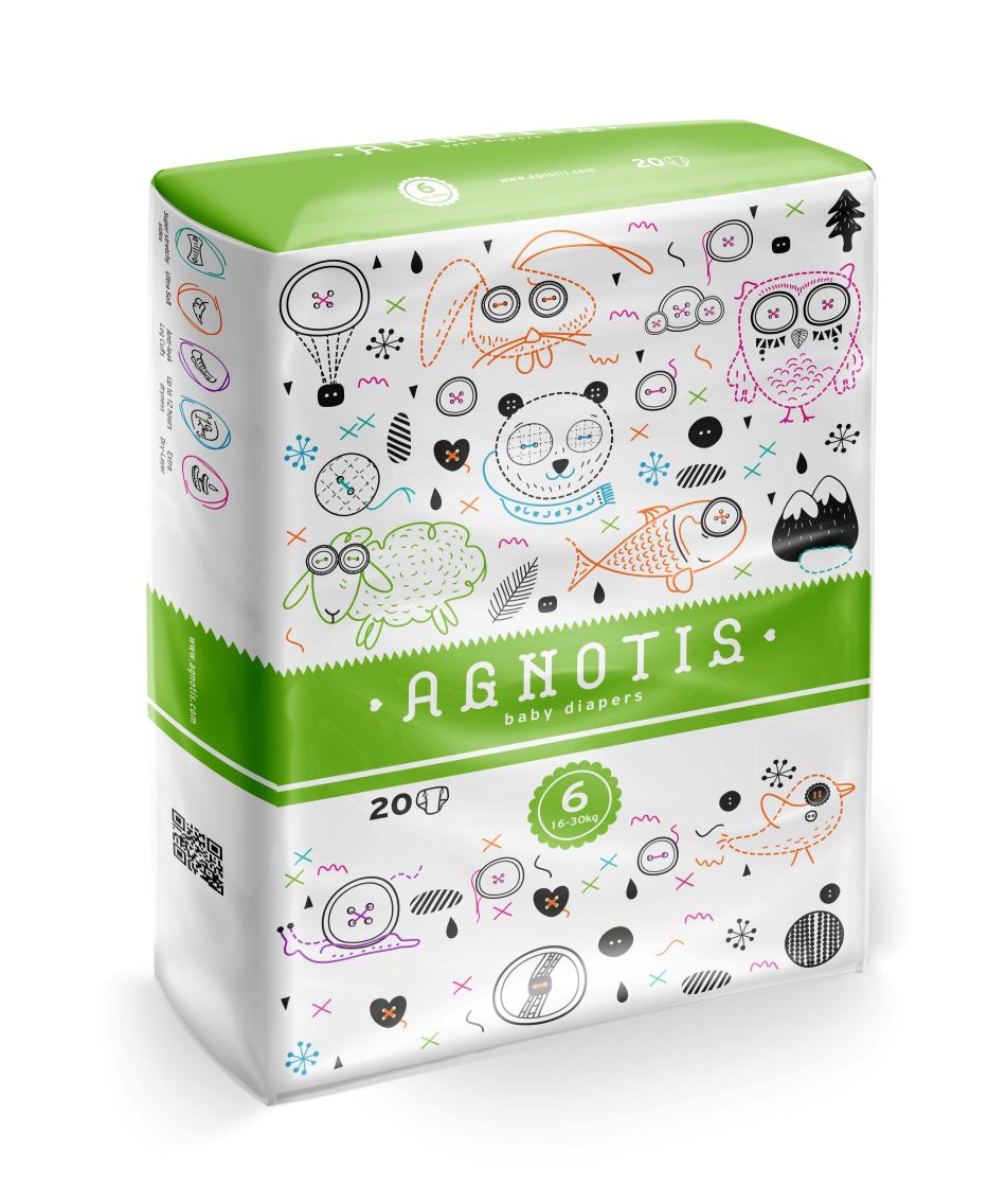 AGNOTIS - Changes bébé 16/30 kg - Sachet de 20