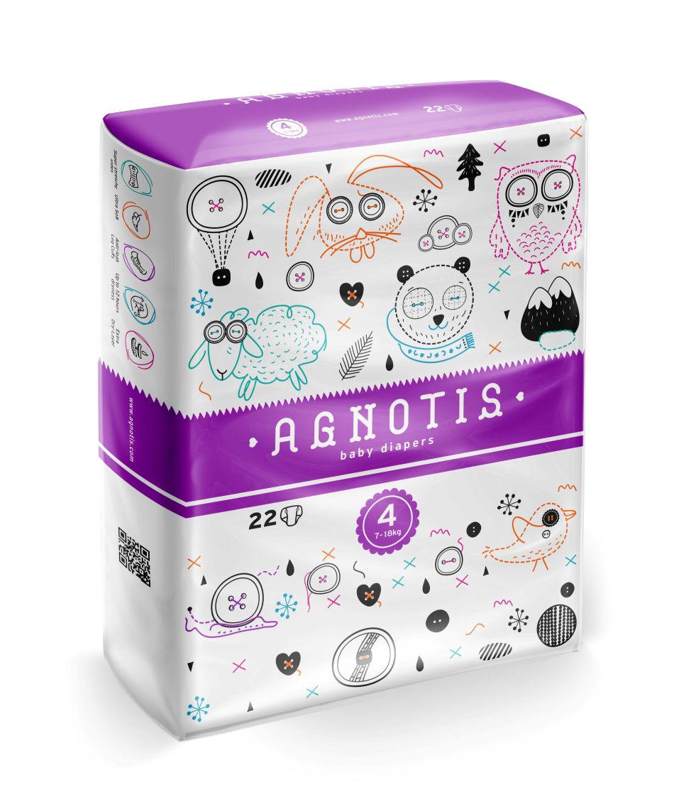 AGNOTIS - Changes bébé 7/18 kg - Sachet de 22