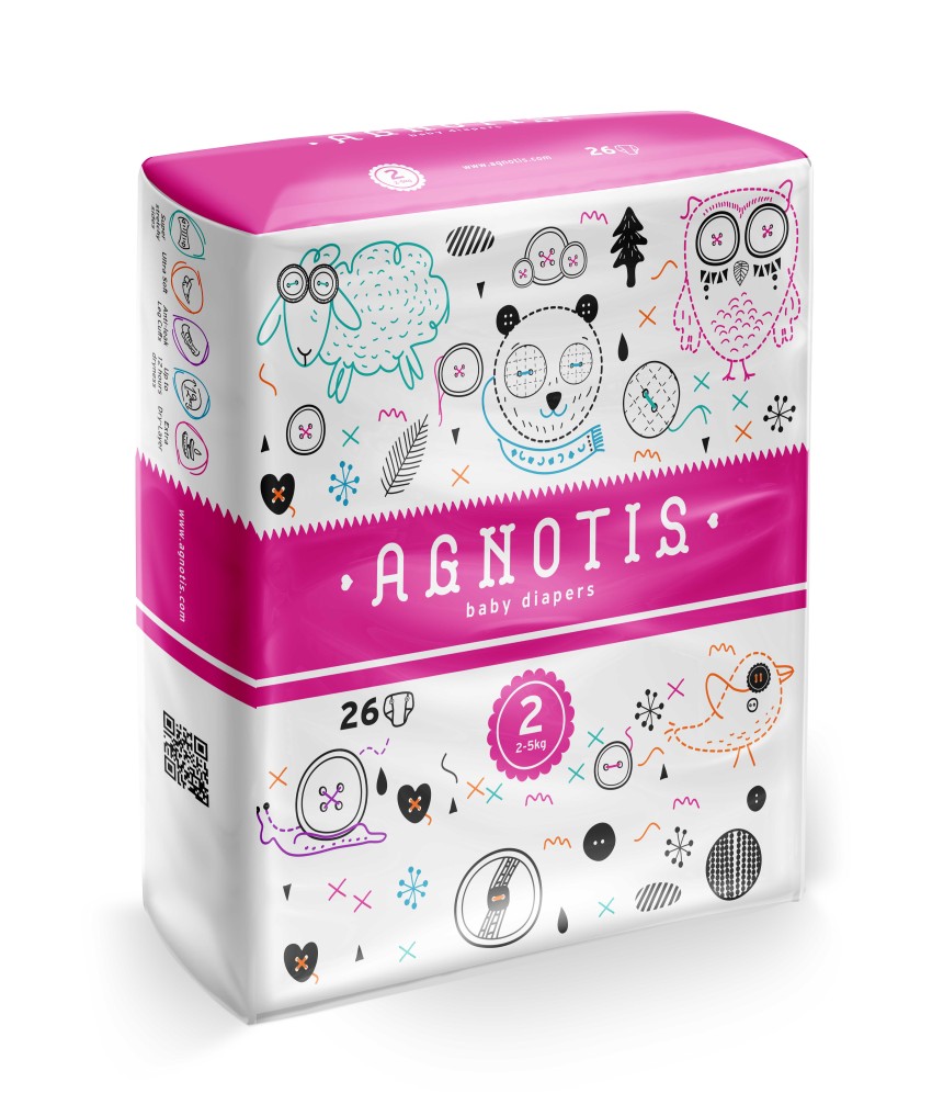 AGNOTIS - Changes bébé 2/5 kg - Sachet de 26