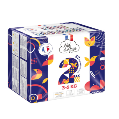 NID D'ANGE - Changes bébé 3/6 KG - paquet de 32