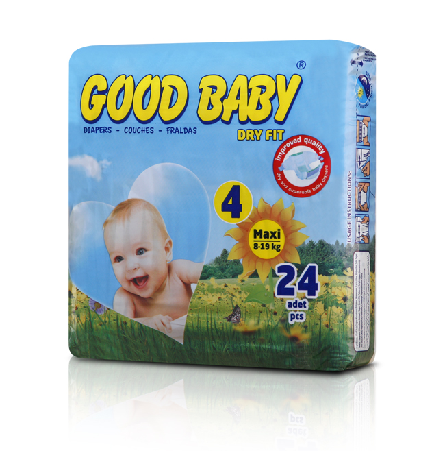 GOOD BABY DRY FIT - Changes bébé 8/19 kg - Paquet de 24